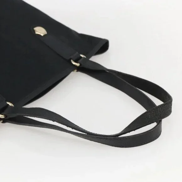 GUCCI GG Canvas Tote Bag Black Gold - Picture 8 of 16